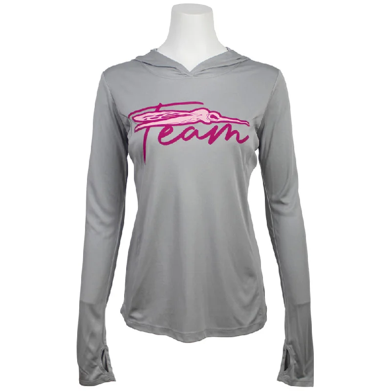 Exclusive Offer Ladies Team Hooded Performance Long Sleeve