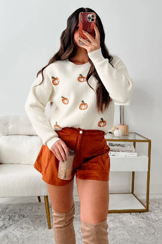 Weekend Shopping Bliss It's Pumpkin Season Pumpkin Sweater (Cream)