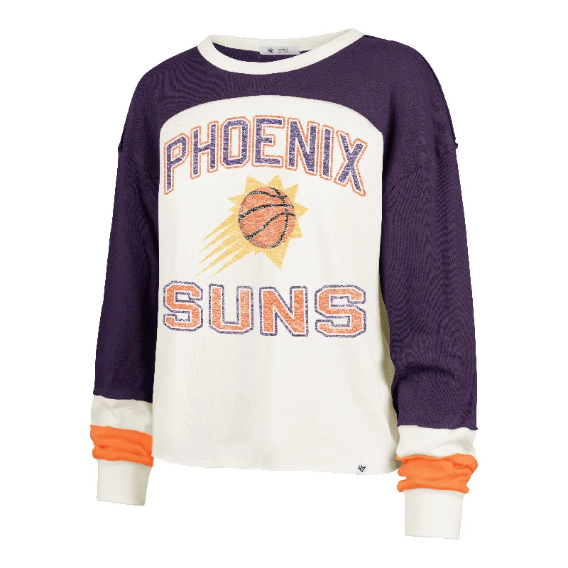 Weekend Bargains Galore PHOENIX SUNS ARENA CURVE '47 TONI LONG SLEEVE TEE WOMENS