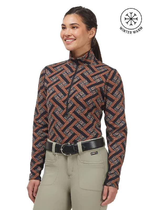 Weekend Offers That Tempt Plush Printed Fleece Half Zip Top