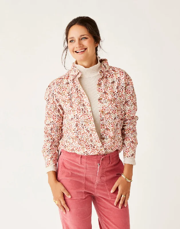 Hurry In Nadia Twill Shirt: Cloud Ditsy