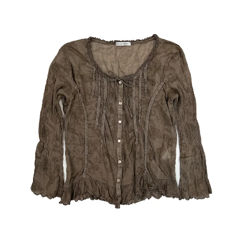 Time-Limited Offer Ruffle Cardigan