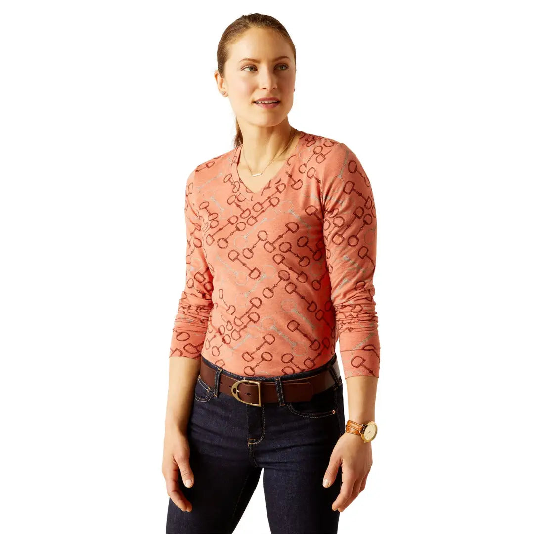 Closeout Deal Ariat Burnt Brick Bit T-Shirt