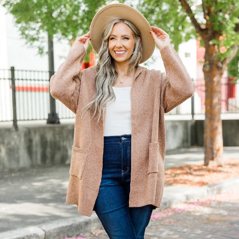 Unmissable Sale Fall Beyond Cardigan, Deep Camel
