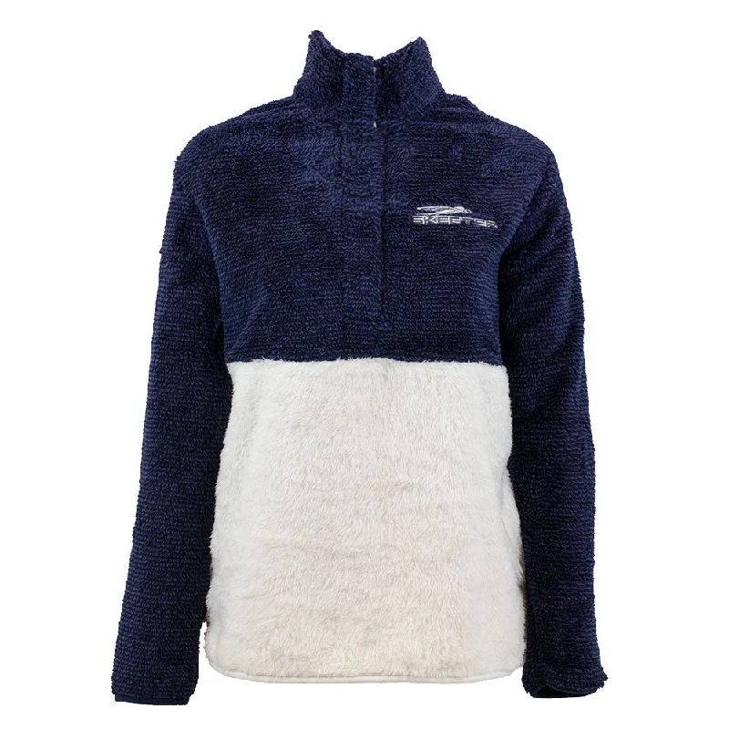Value Pack Skeeter Ladies Fuzzy 1 - 4 Zip - Navy