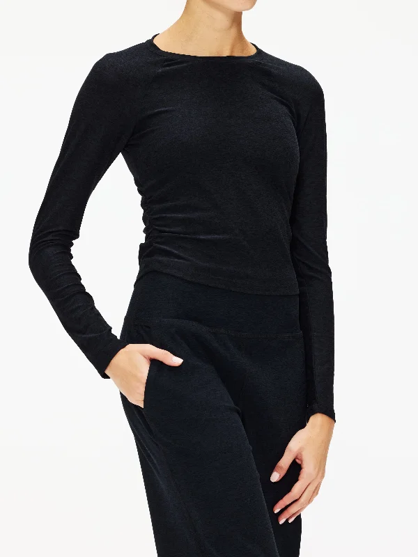 Unwind with Weekend Discounts Beyond Yoga Featherweight Your Fit Long Sleeve Top