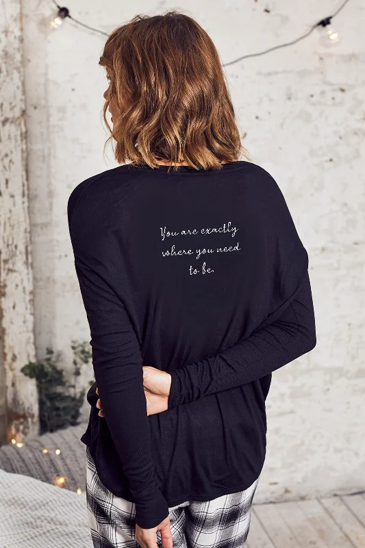 Online Deal "Need to Be" Original Ribbed Long Sleeve Tee