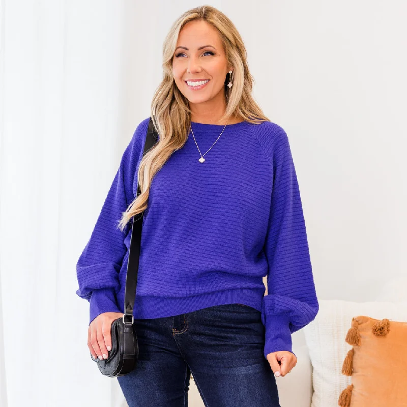 Weekend Specials to Indulge In I Need You Here Sweater, Blue