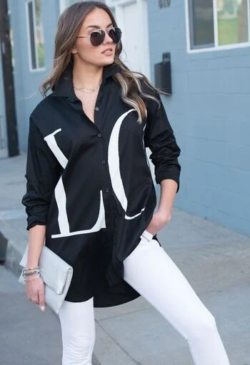 Super Bargain The LOVE Button Tunic