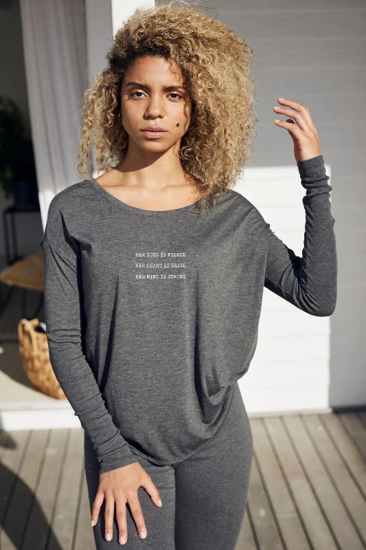 Weekend Bargains to Savor "Soul fierce" Original Ribbed Long Sleeve Tee