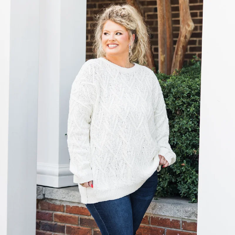 Weekend Savings Fiesta Snowflakes And Snuggles Sweater, Beige