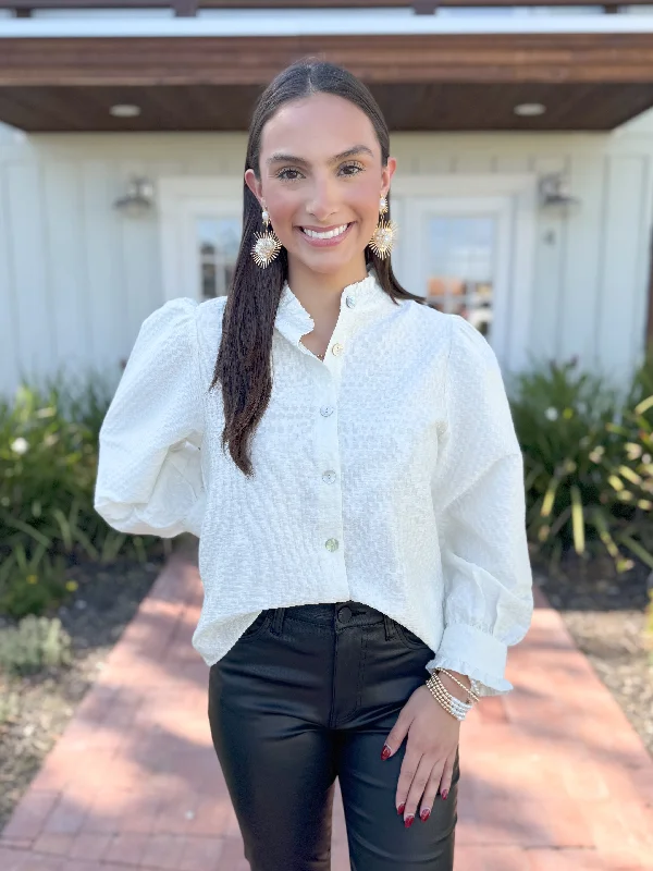 Savings Galore (THML)The Karen Long Sleeve Top-Cream