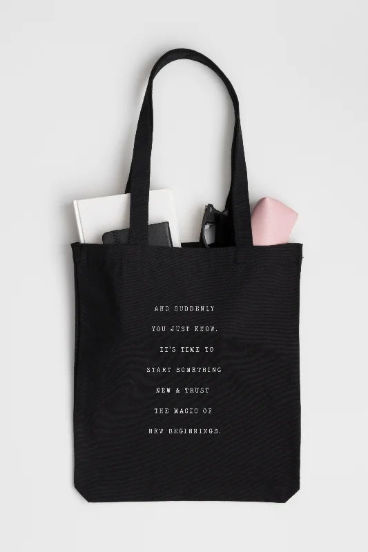 Big Deal "New Beginnings" Tote Bag