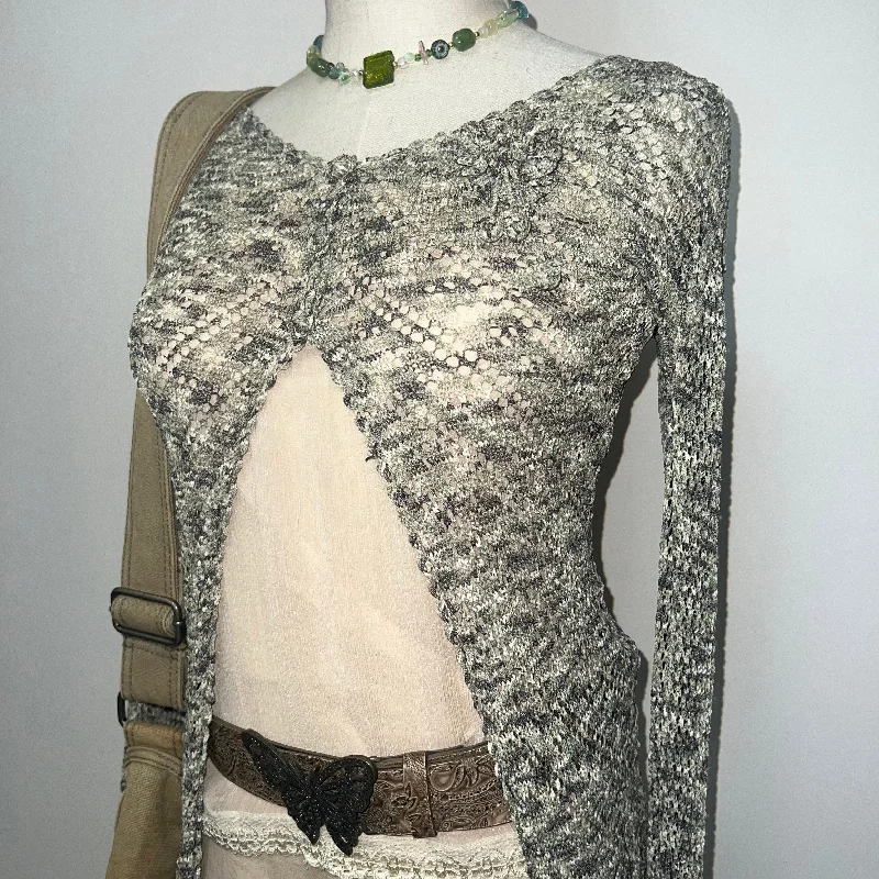 Don't Miss Out Flower Knit Cardigan