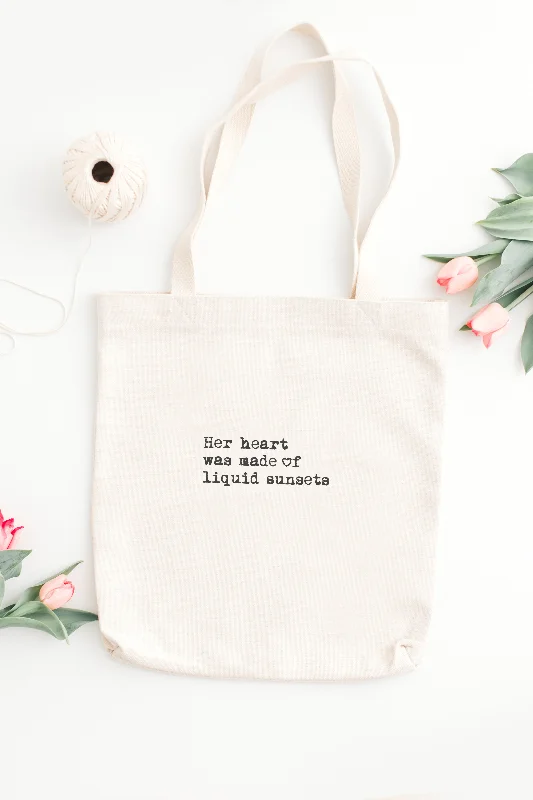 Weekend Specials to Love "Liquid Sunsets" Tote Bag