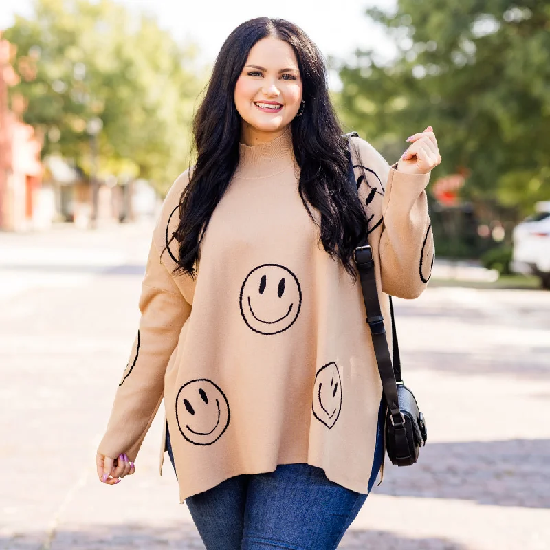 Weekend Extravaganza: Shop Now Smile Today Sweater, Mocha