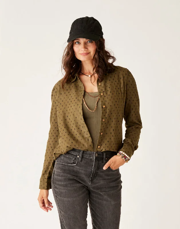 Bonus Offer Nadia Twill Shirt: Fir Crosshatch