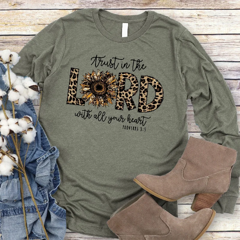 Weekend Offers You Can't Ignore Trust In The Lord Leopard Long Sleeve