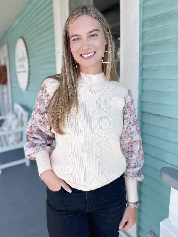 Quick Sale (THML) The Bowery Mixed Knit Sweater