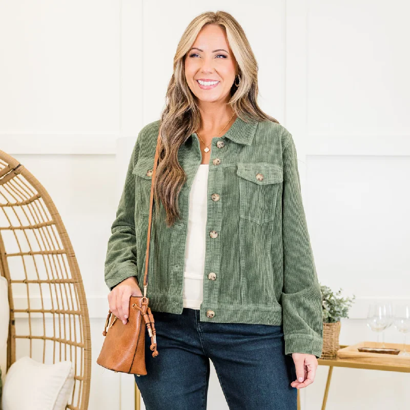 Weekend Savings Bonanza What Once Was Jacket, Olive