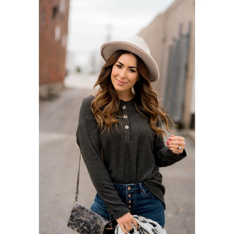 Weekend Specials to Snag Button Down Long Sleeve Tee
