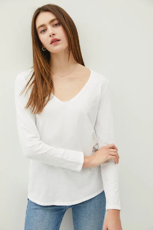 Weekend Offers That Thrill White Long Sleeve Shirt