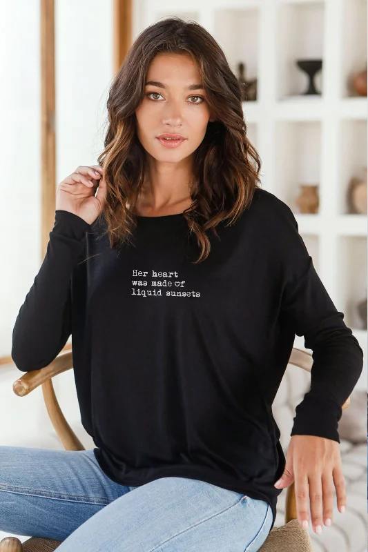 Weekend Bargains to Grab "Liquid Sunsets" Original Ribbed Long Sleeve Tee