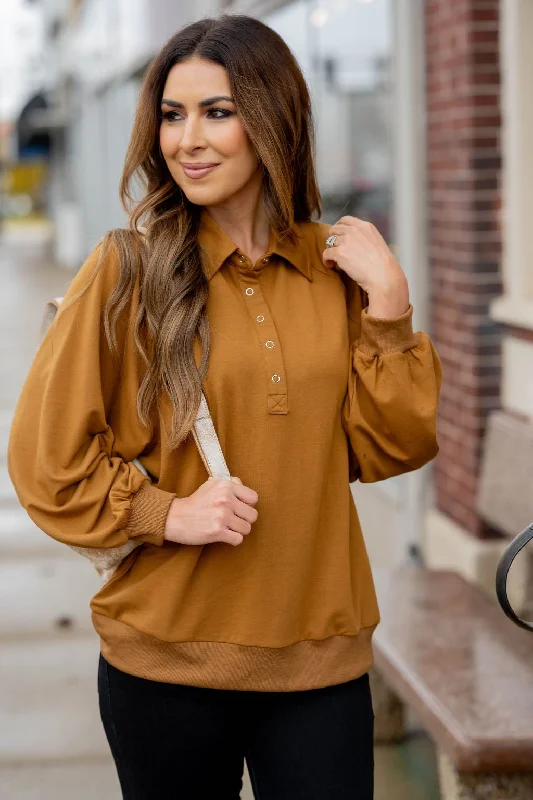Unbeatable Prices Relaxed Sleeve Button Collar Tee