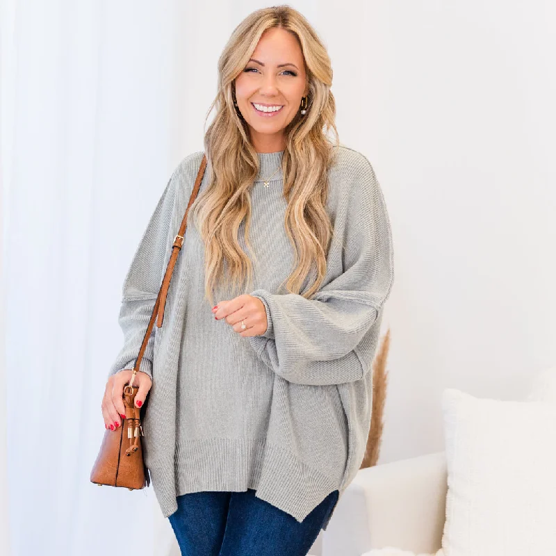 Unwind with Weekend Discounts Magically Me Sweater, Heather Grey