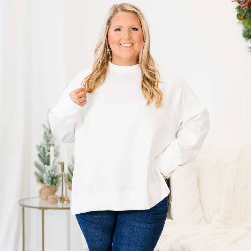 Great Bargain Feels So Sweet Pullover, Ivory