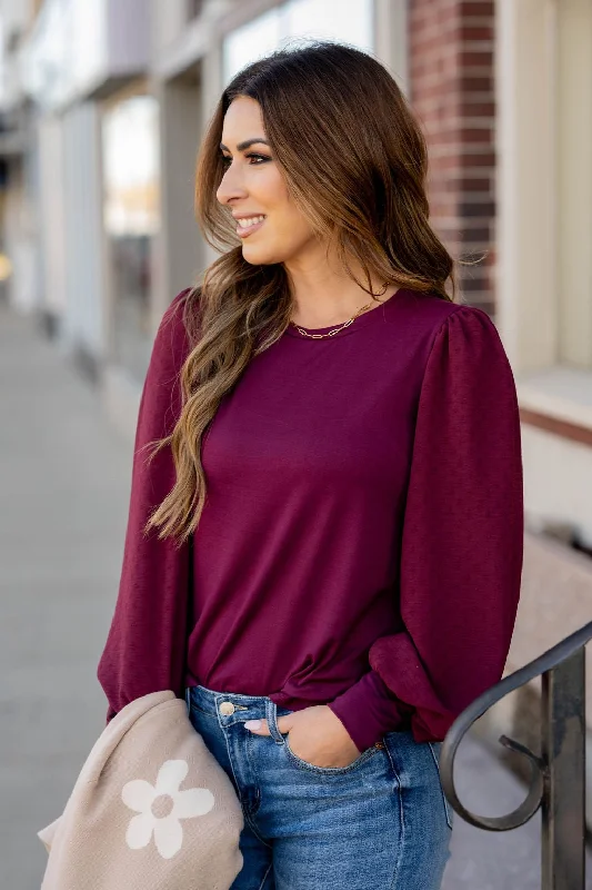 Weekend Savings Spree Subtle Dot Sleeve Solid Body Tee