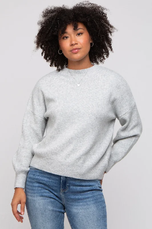Extra Savings Silver Bubble Sleeve Sweater