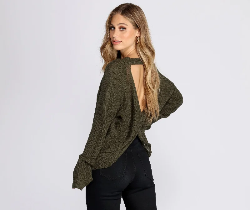 Top Pick Knot Thinking About You Sweater