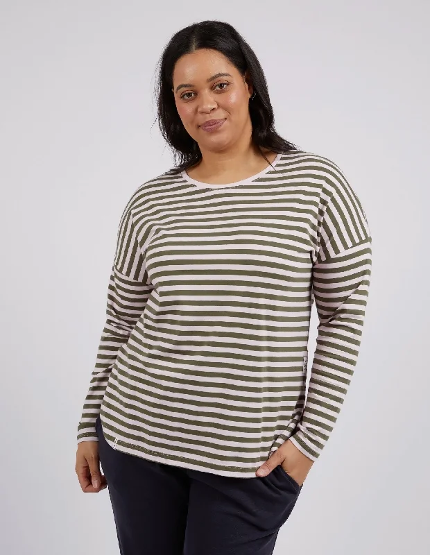 Huge Savings Elm Lauren L/S Stripe Tee