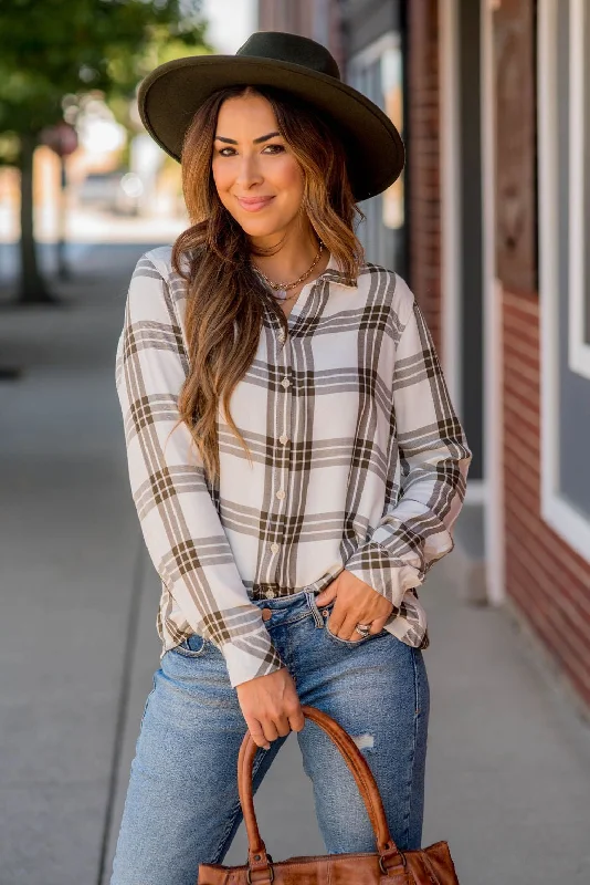 Weekend Specials to Enjoy Triple Plaid Button Up