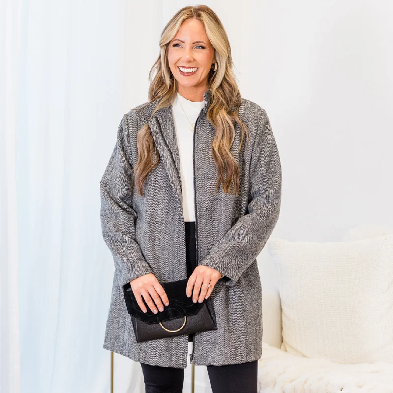 Weekend Bargains Just for You Snowy At The Summit Coat, Black
