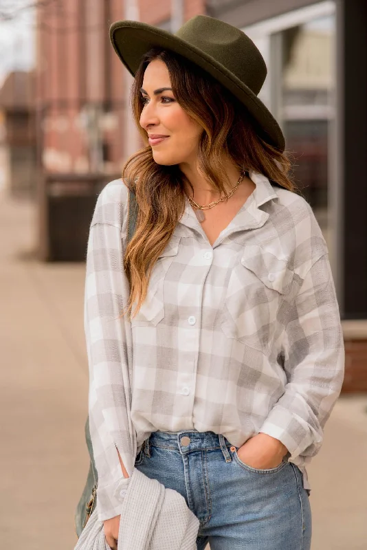 Amazing Value Grey Plaid Flannel