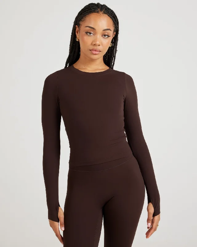Now or Never Airey Long Sleeve - Espresso