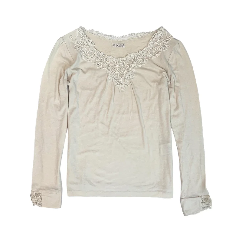 Unwind with Weekend Discounts Axes Femme Long Sleeve Top