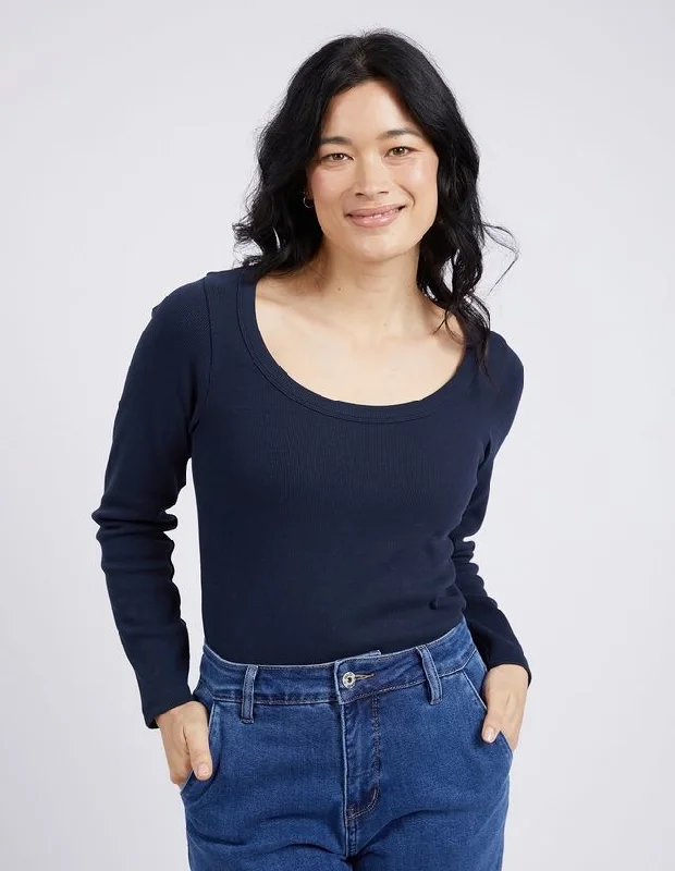 Time-Sensitive Elm Crystal L/S Rib Tee