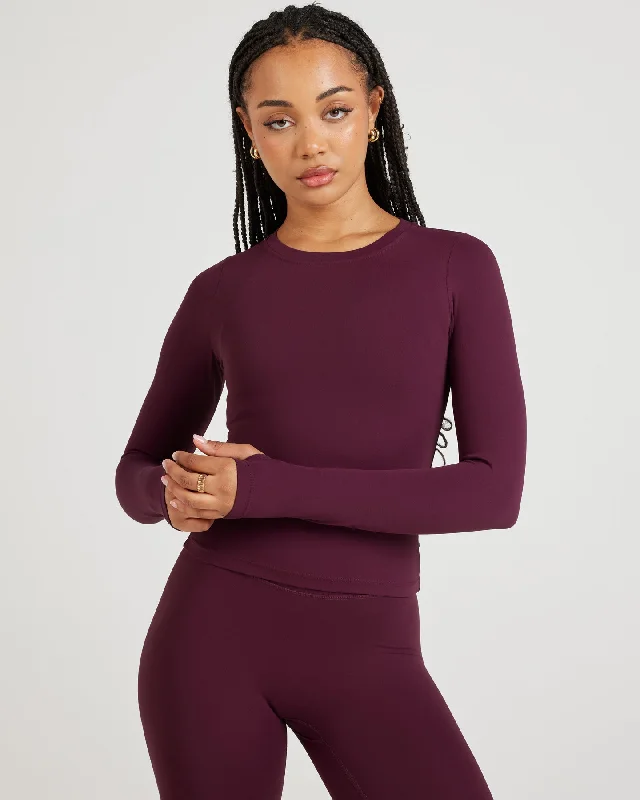 Low Price Airey Long Sleeve - Cherry Cola