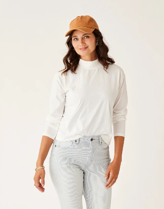 Buy Today Bray Mockneck Top: Cloud