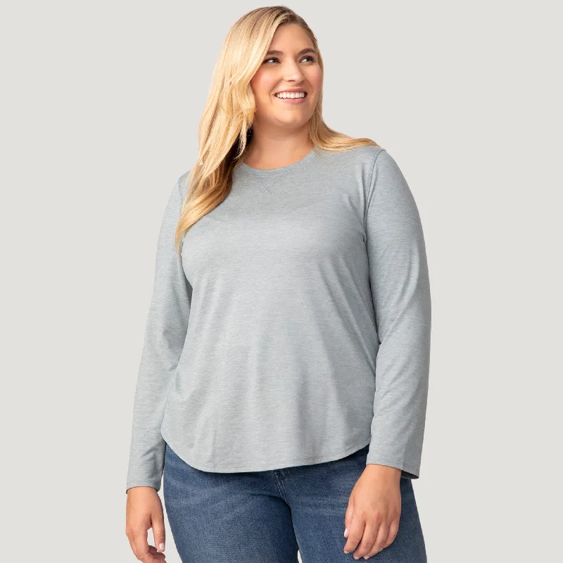 Time-Sensitive Women's Plus Size Cloud Knit All Day Crew Neck Top
