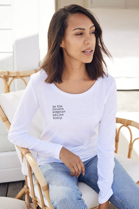 Exclusive Deal "Smile" Long Sleeve Tee