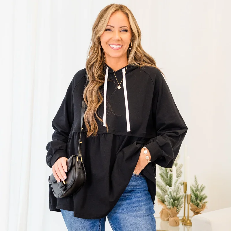 Stock Clearance Admiring All Of You Hoodie, Black