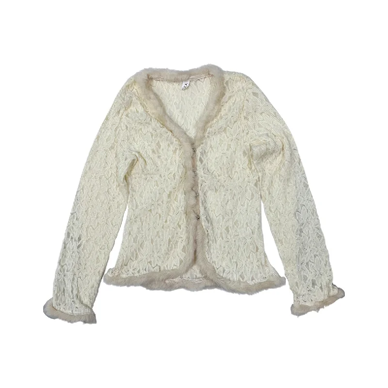 Weekend Savings Extravaganza Fur Lace Cardigan