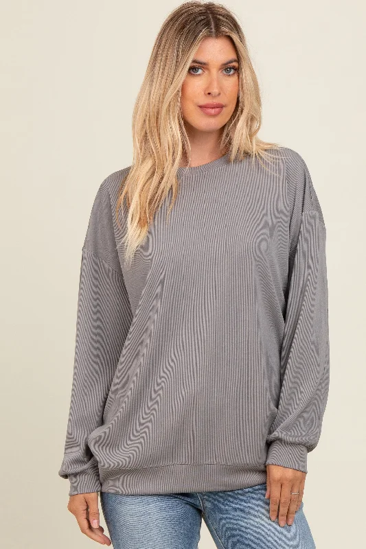 Mega Sale Grey Drop Shoulder Sweatshirt