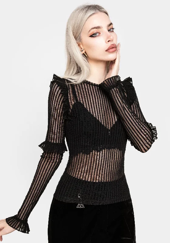 While Supplies Last Mourning Ruffle Top