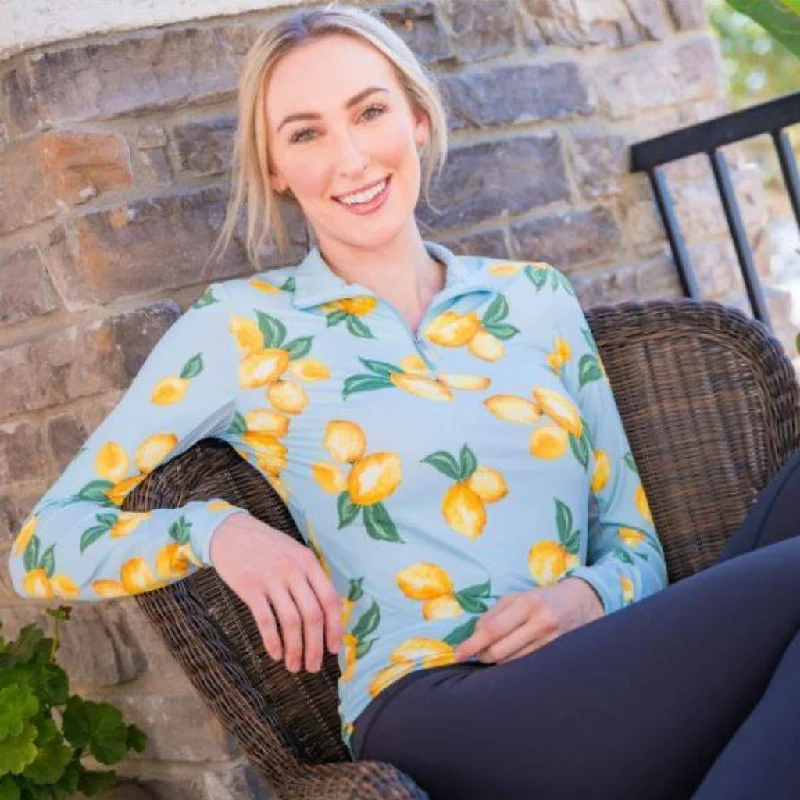 Weekend Offers That Shine Kastel Long Sleeve Sunshirt Lemon Print