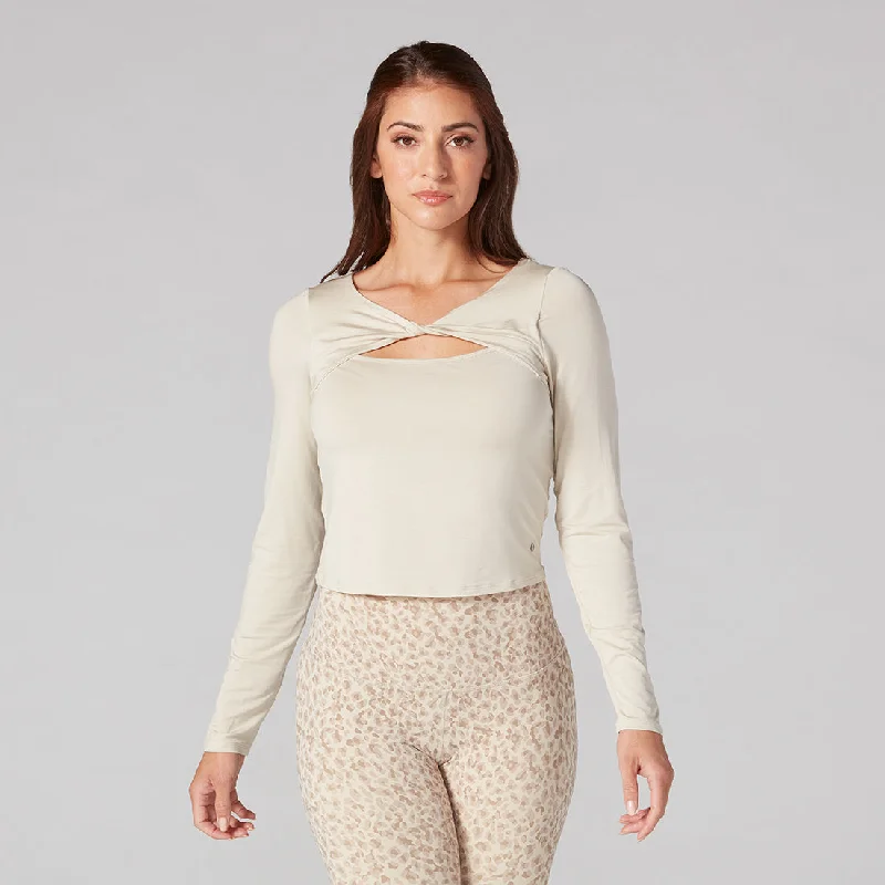 Steals and Deals Form Cropped Long Sleeve *
